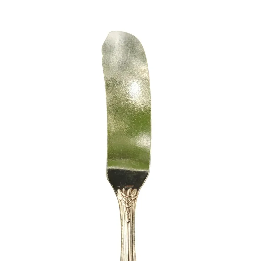International Silver San Marcos Gold Electroplate Flat Master Butter Knife 7 1/8